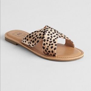 gap leopard print sandals // size 8